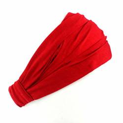 Mode Damen Baumwolle Haarband Stirnband Wrap Hals Einfarbig Für Kopftuch 3 I Gesicht Stirnband von Asukohu