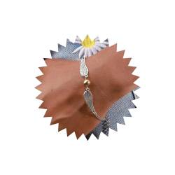 Atentuyi Flügelarmband Gold Metall Perle Handkette Silber Gliederkette Charme Armbänder Bohème Schmuck Für Frauen Und Mädchen von Atentuyi