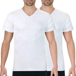 Athena Herren Duo Choc L243 Unterhemd, weiß, L (2er Pack) von Athena