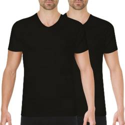 Athena Herren Easy Color T-Shirt, schwarz/schwarz, 56 von Athena
