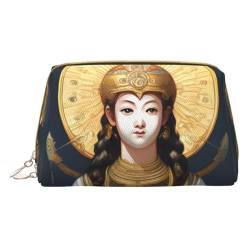 Statue of God Portable Cosmetic Bag & Travel Cosmetic Bag, Unisex, Zipper Closure, Suitable for Daily Use, weiß, Einheitsgröße von AthuAh