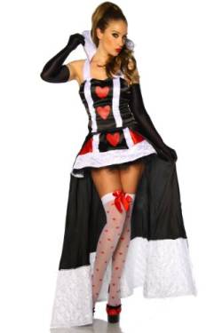 Alice im Wunderland-Kostüm - schwarz/weiÃ?/rot - M-L von Atixo