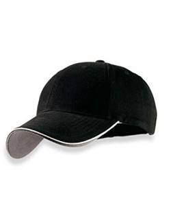 Atlantis Pilot Piping Sandwich Cap, One Size, Black von Atlantis