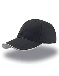 Atlantis Zoom Piping Sandwich Cap, One Size, Black von Atlantis