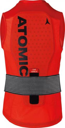 Atomic Live Shield Vest Men Protektor (S, Körpergröße 160 bis 170 cm, red) von Atomic