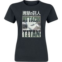 Attack On Titan - Anime T-Shirt - White Titan Face - M bis XL - für Damen - Größe M - schwarz  - Lizenzierter Fanartikel von Attack On Titan