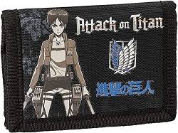 Attack on Titan Brieftasche mit Befestigung der Gianti Comix Anime, Schwarz, Casual von Attack on Titan