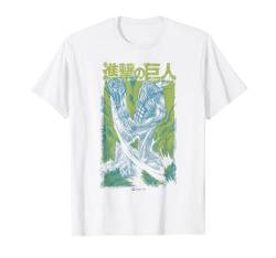 Attack on Titan Colossal Titan Kanji Manga Color Epic Poster T-Shirt von Attack on Titan