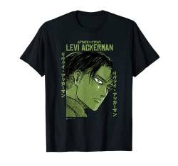 Attack on Titan Levi Ackerman Japanese Manga Face Portrait T-Shirt von Attack on Titan