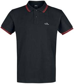 Atticus Classic Tipped Männer Poloshirt schwarz M, 100% Baumwolle, Basics, Rockwear, Streetwear von Atticus