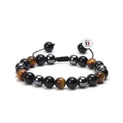 ARMBAND VERSTELLBAR | ECHTES 8mm NATURSTEIN | KOSTENLOSE EBOOKS DEUTSCH | HANDGEFERTIGT | Schmuck für Damen und Herren | ALLE STEINE IN UNSEREN ARMBÄNDERN SIND NATÜRLICH (DREIFACHERSCHUTZ) von Attraction Zen