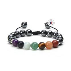 Attraction Zen ARMBAND VERSTELLBAR | ECHTES 8mm NATURSTEIN | KOSTENLOSE EBOOKS DEUTSCH | HANDGEFERTIGT | Schmuck für Damen und Herren | ALLE STEINE IN UNSEREN ARMBÄNDERN SIND NATÜRLICH (HEMATITE) von Attraction Zen