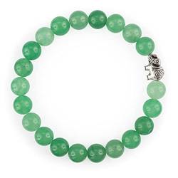 Attraction Zen ELEFANT ARMBAND | ECHTES 8mm NATURSTEIN | KOSTENLOSE EBOOKS DEUTSCH | HANDGEFERTIGT | Schmuck für Damen und Herren | ALLE STEINE IN UNSEREN ARMBÄNDERN SIND NATÜRLICH (GREENAVENTURINE) von Attraction Zen