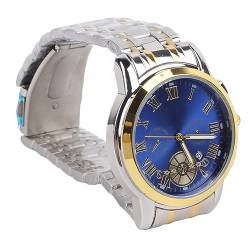 Atyhao Business-Armbanduhr, Elegante, Rostfreie Herren-Armbanduhr, Wasserdicht, für das Büro (Gold) von Atyhao