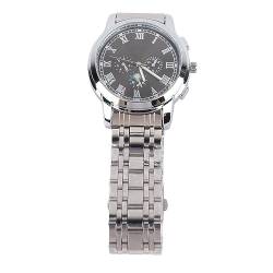 Atyhao Business-Armbanduhr, Elegante, Rostfreie Herren-Armbanduhr, Wasserdicht, für das Büro (Silber) von Atyhao