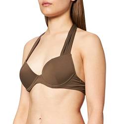 AUBADE, Push-Up-Bikinitop, Träger zum Binden in Rücken und Nacken, DOUCEUR DE RÊVE, Khaki, Größe: 75B, PS08 von Aubade