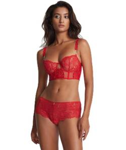 Aubade Damen Flowermania Bustier Geformter BH, Rot (Rouge Floral), 70D von Aubade