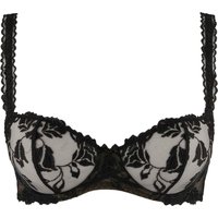 Aubade TM Softessence Balconette-BH, Stickerei, Spitze, für Damen, schwarz, 80C von Aubade