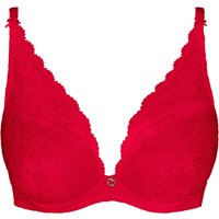 Aubade Triangel-BH, Spitze, blickdicht, für Damen, rot, 75E von Aubade