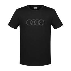 Audi T-Shirt Ringe Herren schwarz L von Audi collection