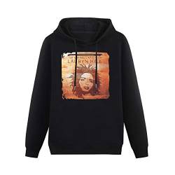 AuduE Mens The Miseducation of Lauryn Hill Graphic Pullover Hoodie Hooded Top Unisex Mens Ladies Hooded Sweatshirts Size S Black von AuduE