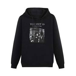 AuduE Mens The Smiths Band The Queen is Dead Vintage Pullover Hoodie Hooded Top Unisex Mens Ladies Hooded Sweatshirts Size S Black von AuduE