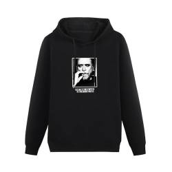 AuduE Slim Hoodie Sweatershirt Charles Bukowski Quotes Hoody for Men - Find What You Love Size XL von AuduE