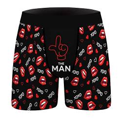 Aueyan Herren-Boxershorts, lustige Unterwäsche, lustige Geschenke für Männer, kein Fliegen, 1 Stück, der Mann, X-Large von Aueyan