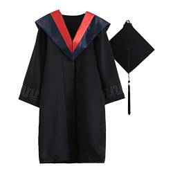 Baccalaureate Kleid 1 Set Attraktive Feinstrick Skin Touch Schrumpfen Graduation Uniform Rot S von Auleset