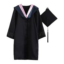 Baccalaureate Kleid 1 Set Attraktive Feinstrick Skin Touch Shrinking Graduation Uniform Pink XL von Auleset