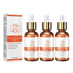 Flysmus 7 Days Marks Fading Treatment Set, 20ml Stretch Mark Repair Oil, Body Oil for Scars and Stretch Marks, Skin Stretch Mark Repair and Removal Essential Oil, Firming Lifting Moisturizing (3Pcs) von Aumude