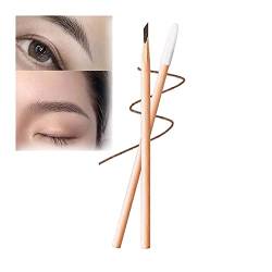 Pousbo Waterproof Wooden Eyebrow Pencil, Waterproof Eyebrows Pencil, Easy to Apply Wooden Waterproof Non-smudging Eyebrow Pencil (Dark Brown-2PCS) von Aumude