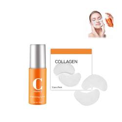 Yidkx Korean Technology Soluble Collagen Film, High Prime Collagen Film and Mist, Highprime Collagen Film & Mist Kit für Anti-Aging-Effekte, Aufhellen von Augenringen und Taschen unter den Augen von Aumude