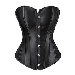 Aumupoo Korsett Top für Frauen Übergröße Renaissonce Bustier Dessous, schwarz, X-Small von Aumupoo