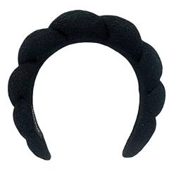 Spa Headband for Washing Face,Women Mimi and Co Spa Headband,Headbands for Women Makeup,Skincare Headbands for Women (Black) von Aunaeyw