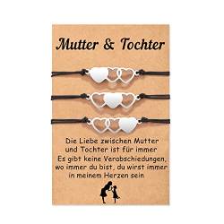 Aunis Mutter Tochter Armband Mädchen Armband Mutter Tochter Geschenk Armbänder für Mama Tochter Weihnachten Muttertag Geburtstag von Aunis