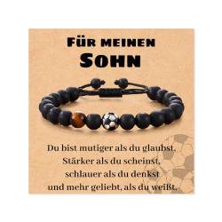 Fussball Armband Geschenke für Jungen Teenager Meinen Sohn Fußball-Armband Teenager-Junge Geschenke für Sohn Geburtstagsgeschenk für Jungen Geschenke für Sohn von Aunis