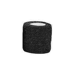 Selbsthaftende Tattoo-Abdeckung, Selbstklebendes Klebeband, Stickerei, 1 Stück, 5,5cm x 5,5cm, Selbsthaftende Bandage für Tattoo-Maschinengriff (Schwarz) von Aunye