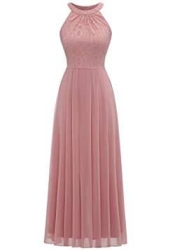 Dressystar 0040 Abendkleider Ballkleider Maxi Spitzen Schulterfrei Ohne Arm Abiballkleider Einfarbig Blush XL von Aupuls