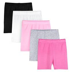 Auranso 5er Set Radlerhose Kinder Mädchen Short Kurze Leggings 2-10 Jahre 5-7 Jahre Mehrfarbig von Auranso