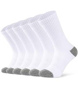 Auranso kinder Socken Sportsocken Tennissocken für Jungen Mädchen Socken Kindersocken,6 Paar Grau 27-30 von Auranso