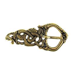 Auroris Mittelalterliche Gürtelschnalle Midgardschlange für 3cm Riemen von Auroris