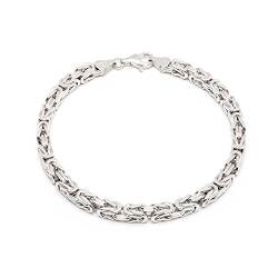 925 Silberarmband: Königsarmband Silber 5mm 20cm - KARH-50-20 von Aurum Jewelry