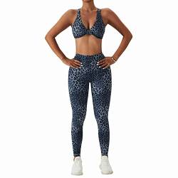 Damen Push Up Leggings High Waist Fitness Sporthose Leopard Gedruckte Lang Sport Leggins (M) von Ausla