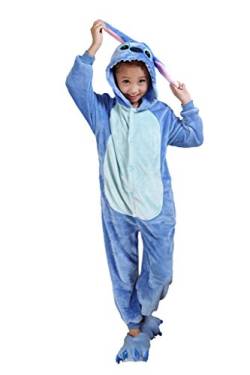 Auspicious beginning Blau-Stich scherzt Schlafanzüge Tier Cosplay Kostüm Baby-Body Sleepsuit Freizeitkleidung Kigurumi Pyjama von Auspicious beginning
