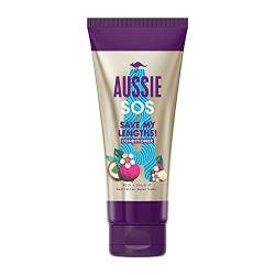 Aussie Conditioner SOS Save My Lengths Instant Detangling Vegan Frizz Ease Haarspülung für geschädigtes Haar, knotiges, krauses Haar mit einer Mischung von australischen Superfoods, 200 ml von Aussie