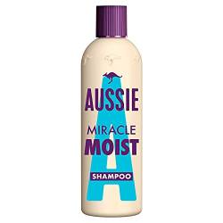 Aussie Miracle Moist Shampoo Für Trockenes Haar, 300 ml, Mit Macadamianussöl, Haarpflege Trockenes Haar, Haarpflege Für Trockene Haare, Shampoo Damen, Tierversuchsfrei, Haarpflege, Tierversuchsfrei von Aussie