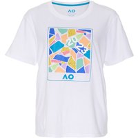 Australian Open AO Dated Mosaic T-Shirt Damen in weiß, Größe: XL von Australian Open