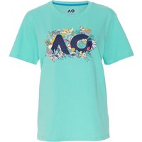 Australian Open AO Floral Logo T-Shirt Damen in türkis, Größe: L von Australian Open