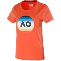 Australian Open AO Playful Stripe T-Shirt Damen in orange, Größe: S von Australian Open
